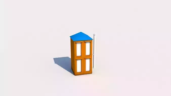 Cartoon Building Free 3D print model