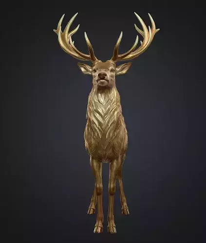 Low Poly 3D Ceryneian Hind Model