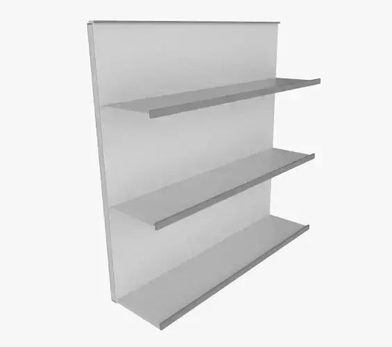 Store shelves 3D model