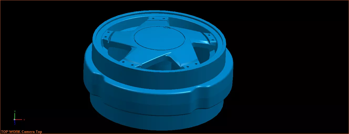 Wheel rim in 1 18 scale 3D print model_0