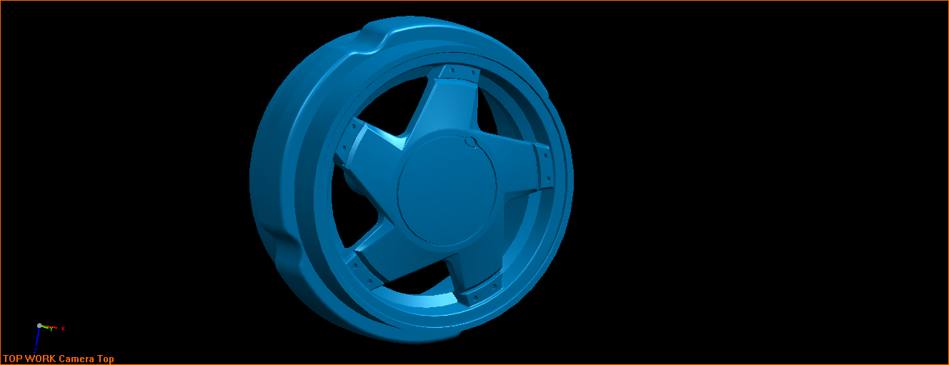 Wheel rim in 1 18 scale 3D print model_2