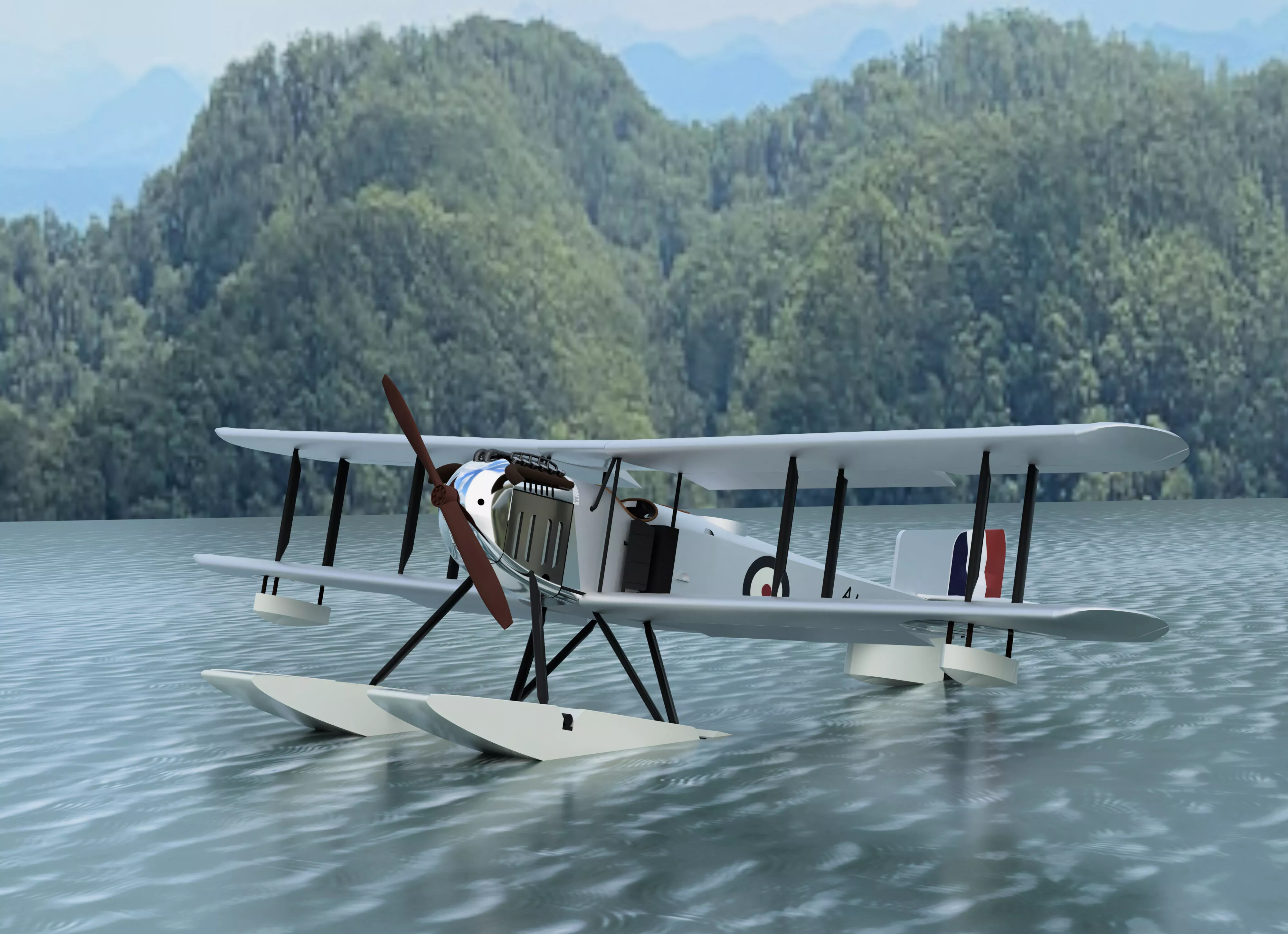 Fairey IIID floatplane 3D print model