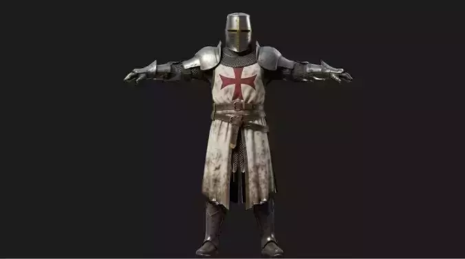 Crusader Warrior Rigged