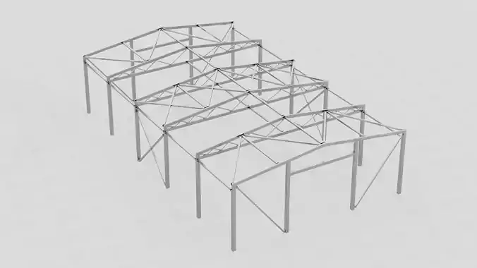 Steel hangar construction