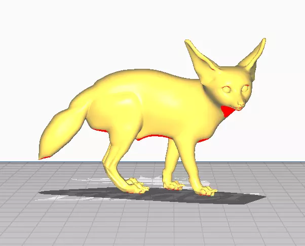 Fennec Fox 3D Printable Model STL 3D print model