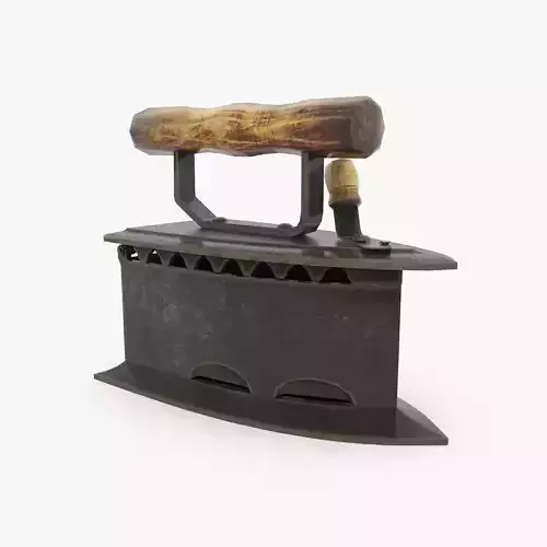 Vintage Iron Low-poly 3D model