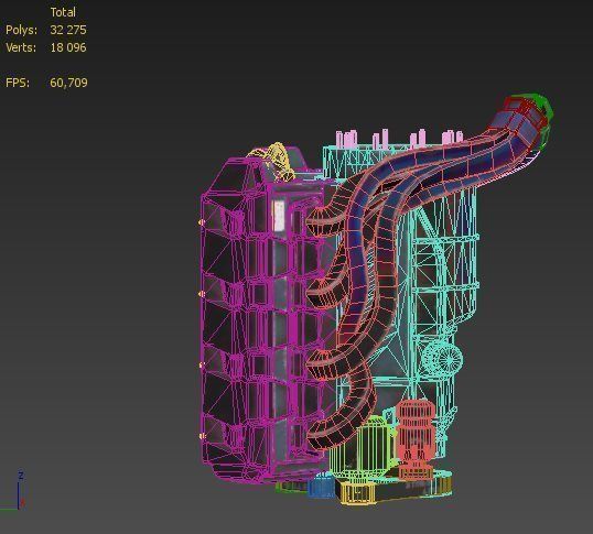 MRAP Engine car Low-poly 3D model_5