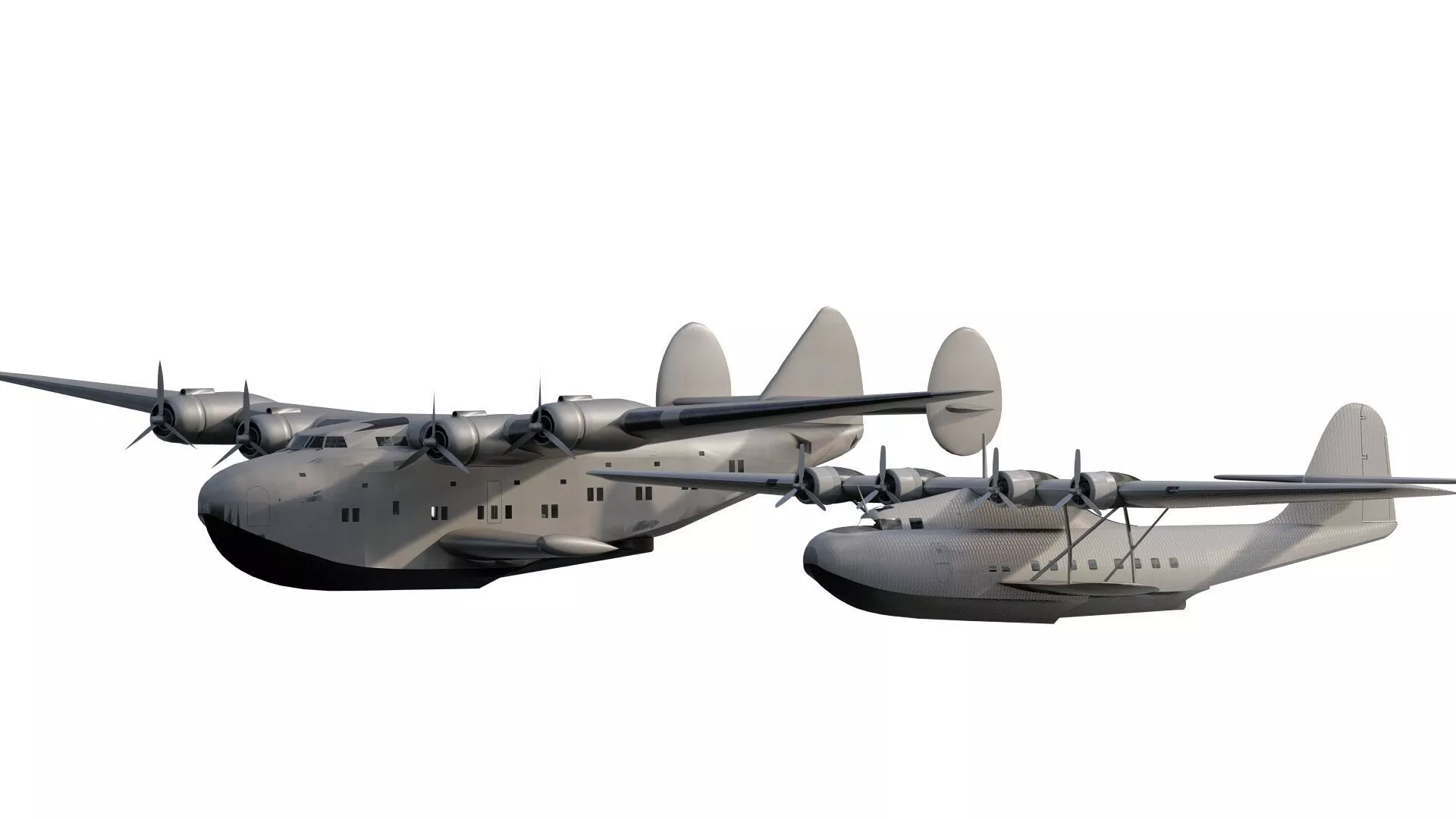 BOEING 314 CLIPPER and MARTIN M-130 3D model