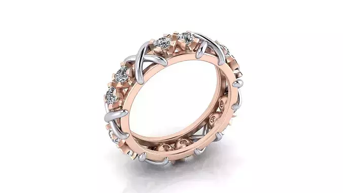X O eternity diamond high jewelry ring