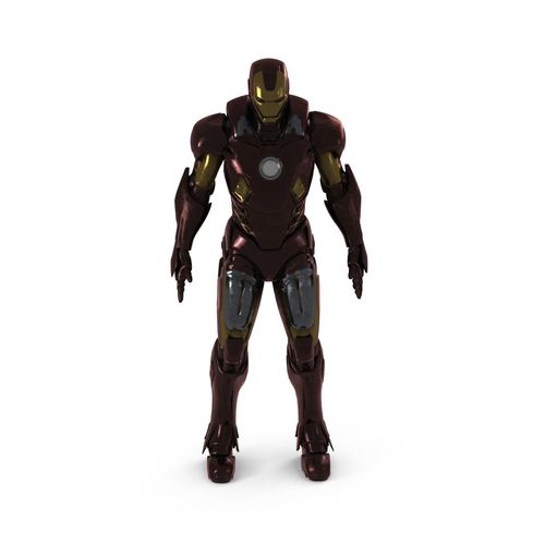 Iron Man Rigged Animated Low-poly 3D model