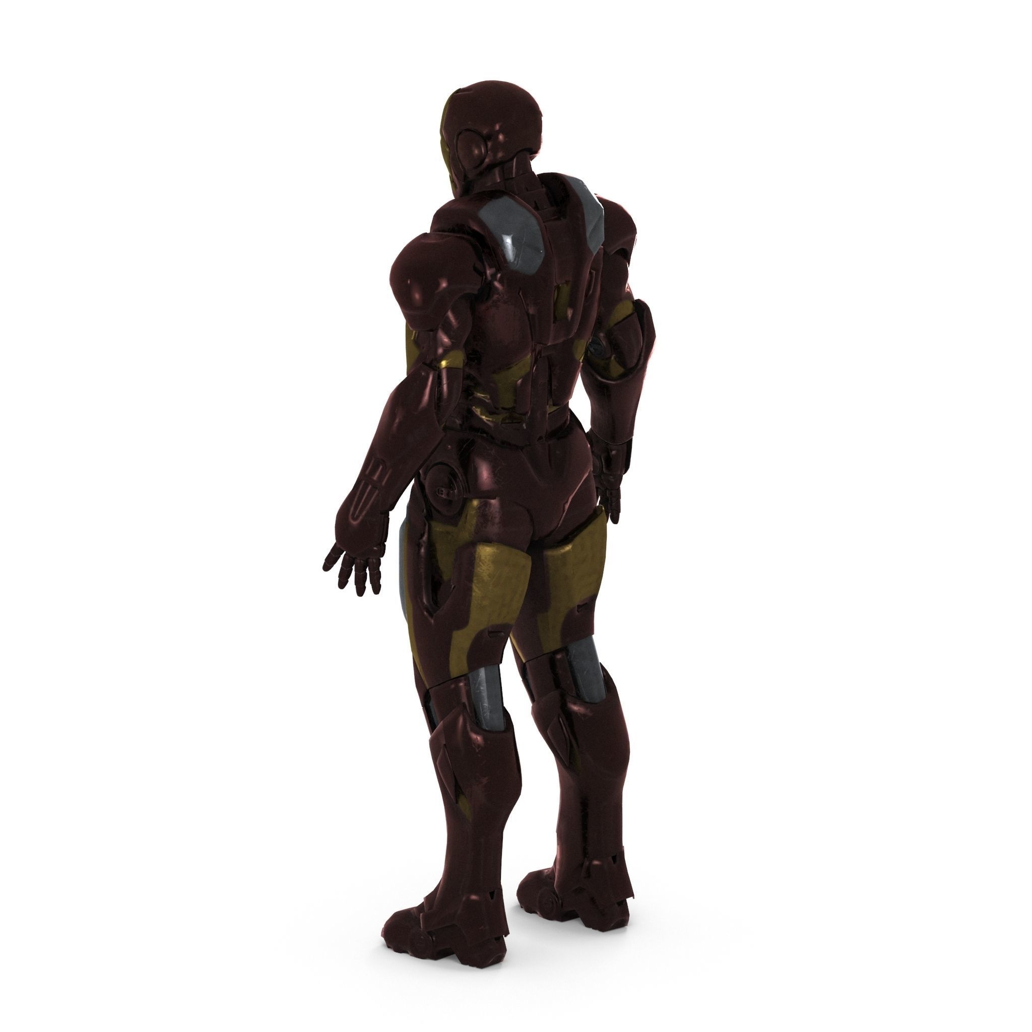 Iron Man Rigged Animated Low-poly 3D model_5
