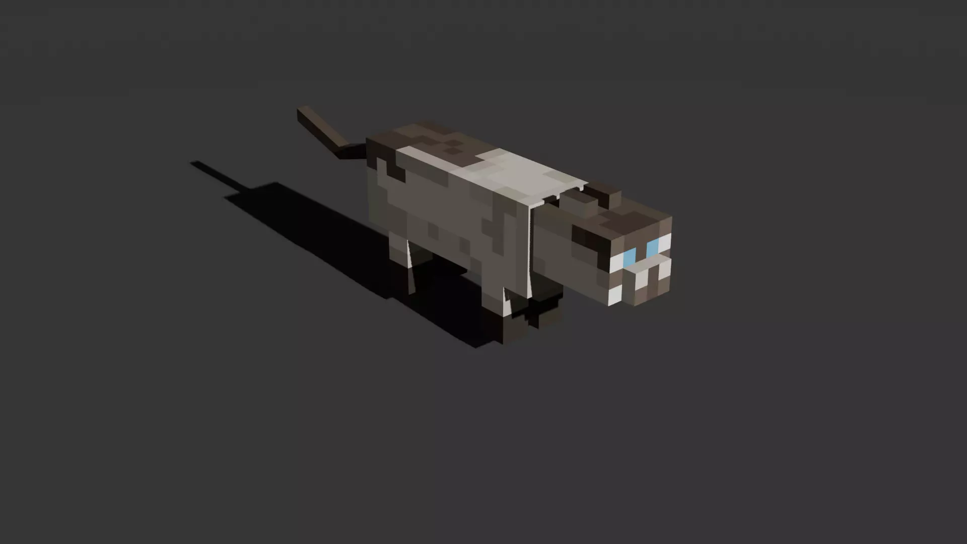 Minecraft 5 Cats models - Voxel Fan Art STL GLB OBJ 3D print model