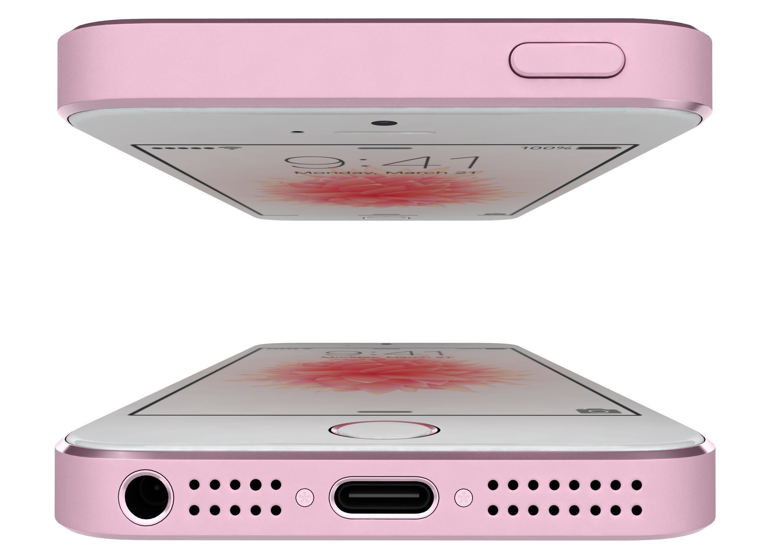 Apple iPhone SE All Colors 3D model_14