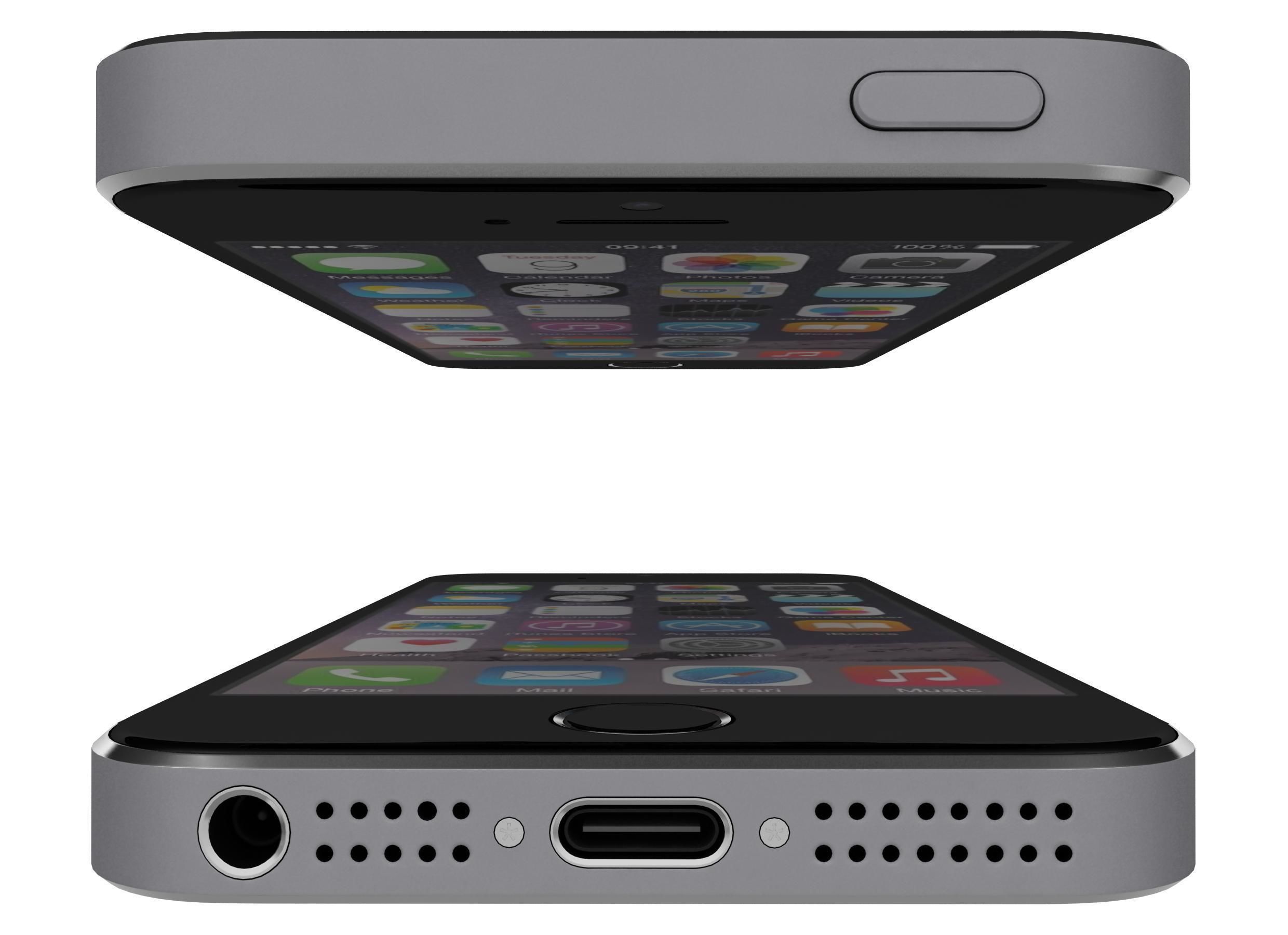 Apple iPhone SE All Colors 3D model_16