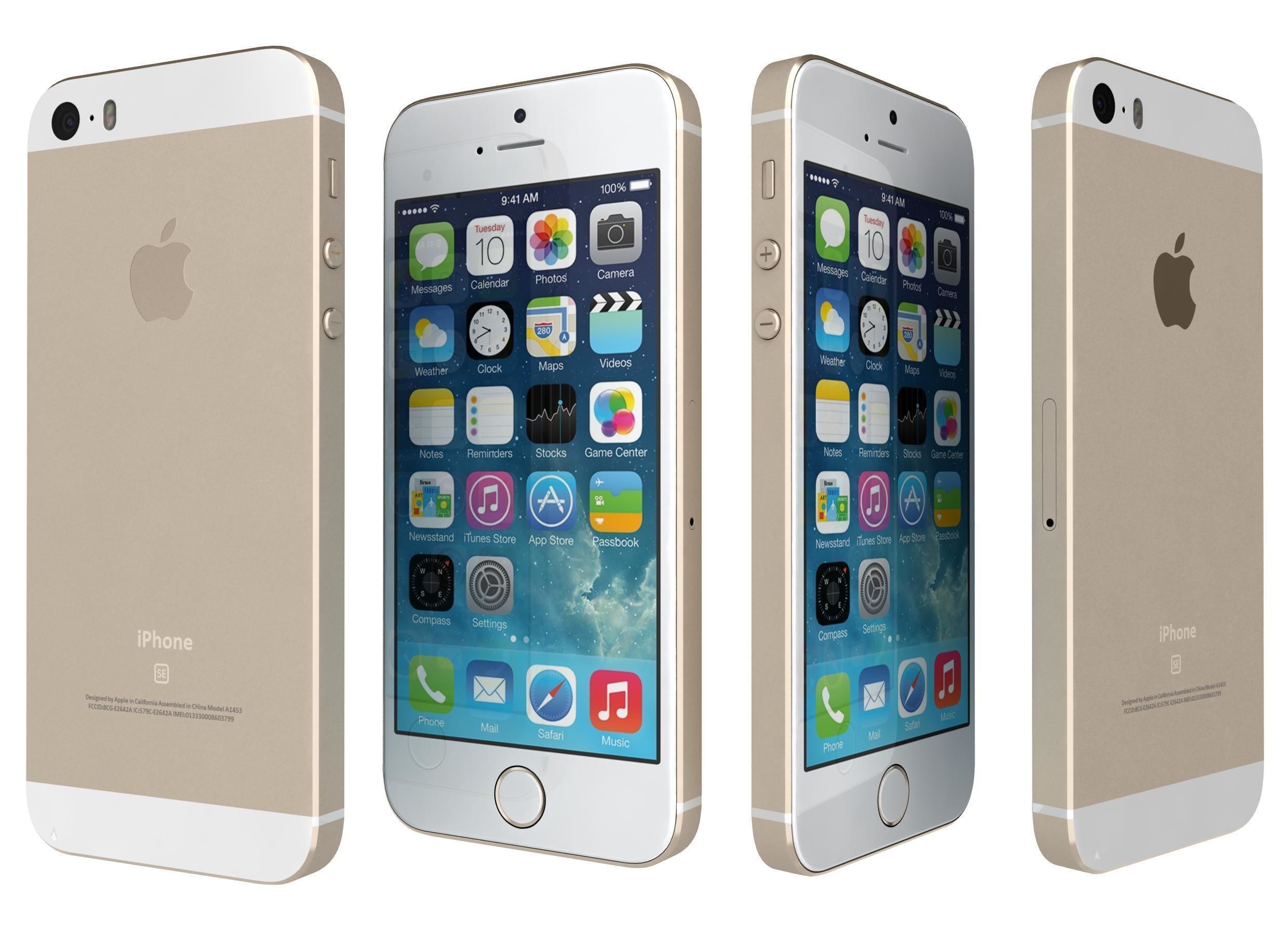 Apple iPhone SE All Colors 3D model_8