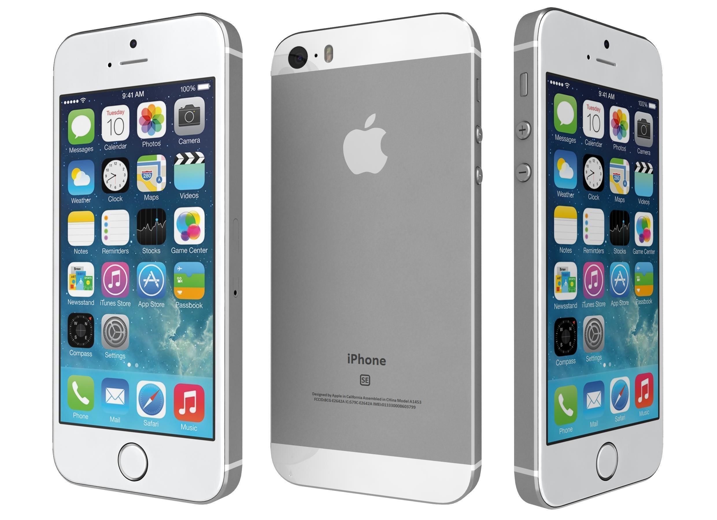 Apple iPhone SE All Colors 3D model_4