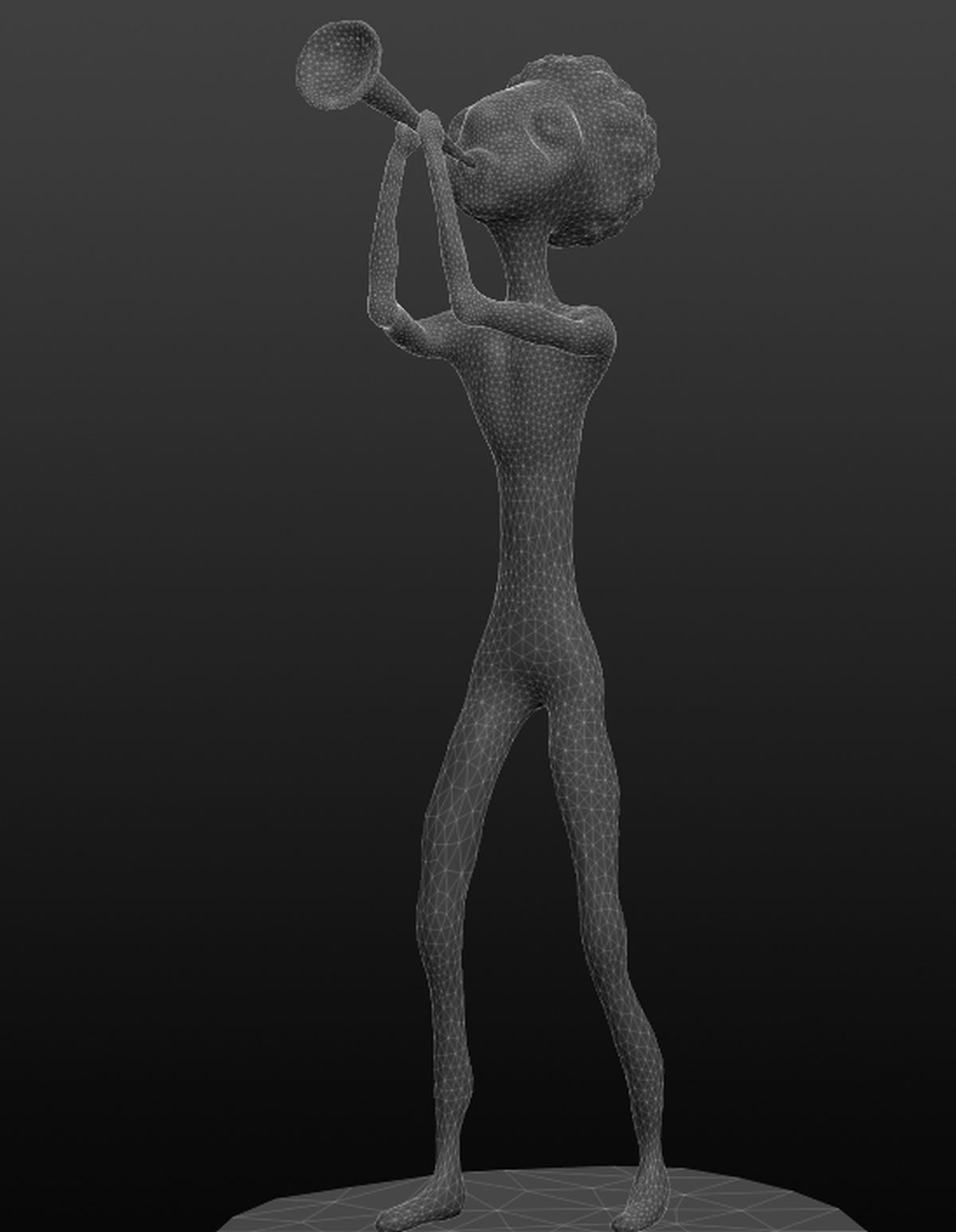 Jazz Clarinet Player 3D print model_3