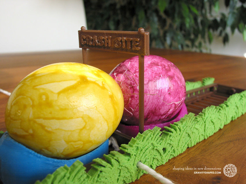 Easter Eggs Crasher - Crash Site for 3D printing 3D print model_10