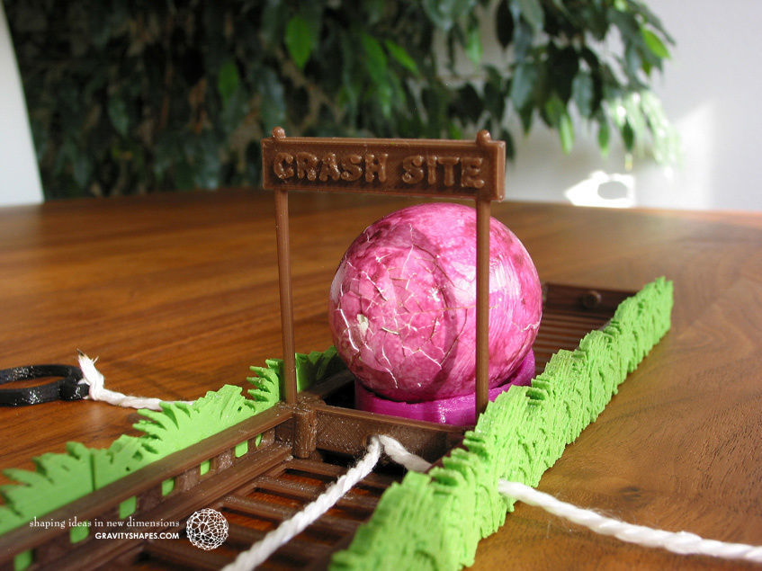 Easter Eggs Crasher - Crash Site for 3D printing 3D print model_13