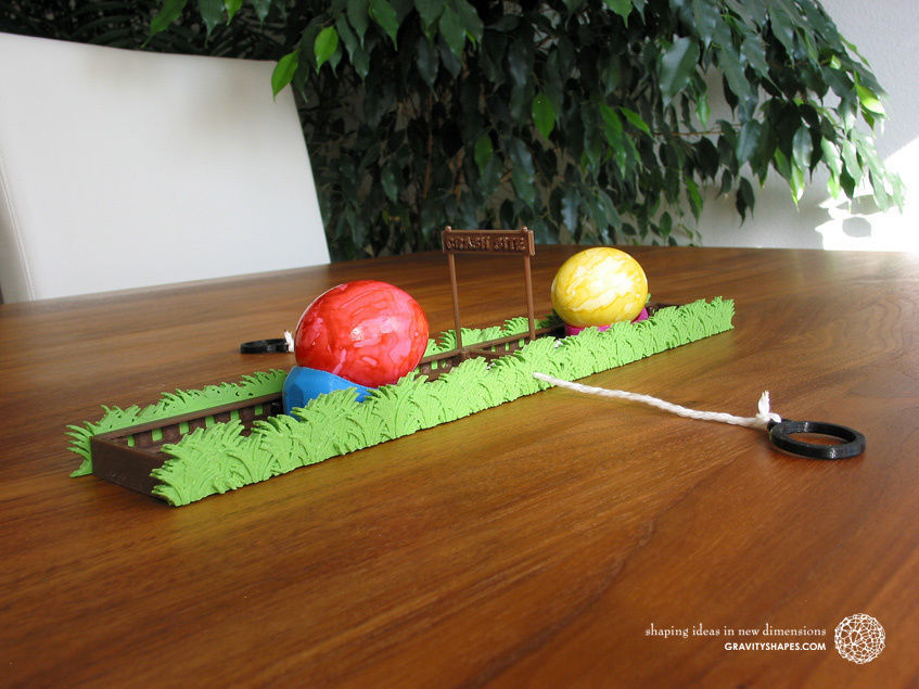 Easter Eggs Crasher - Crash Site for 3D printing 3D print model_5