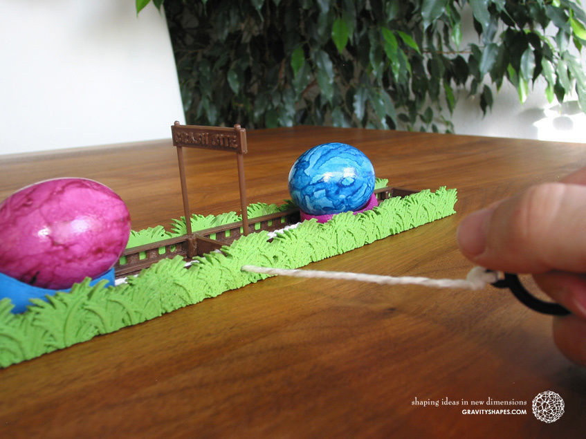 Easter Eggs Crasher - Crash Site for 3D printing 3D print model_2
