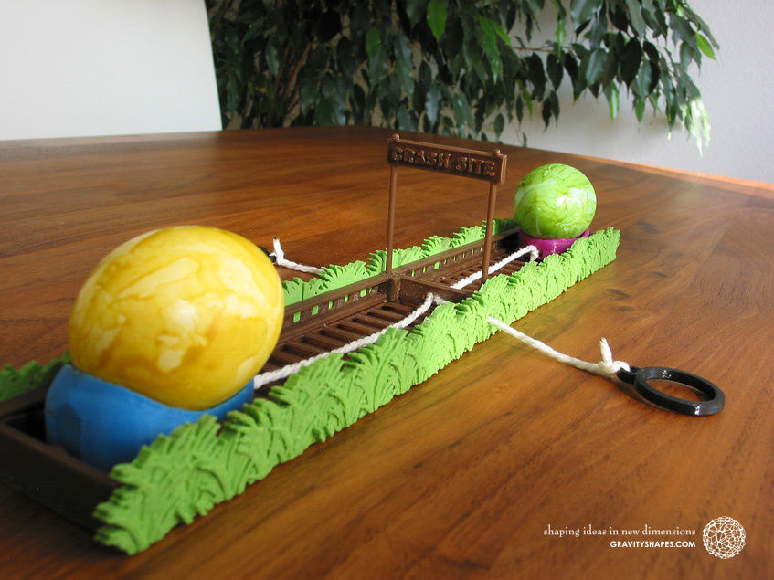Easter Eggs Crasher - Crash Site for 3D printing 3D print model_11