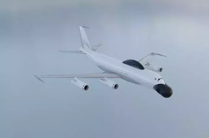 EC-135E Style Military Jet - Custom 1950s Transport