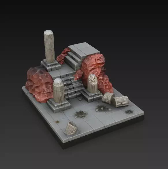 Diorama Saint Seiya 19 Free 3D print model