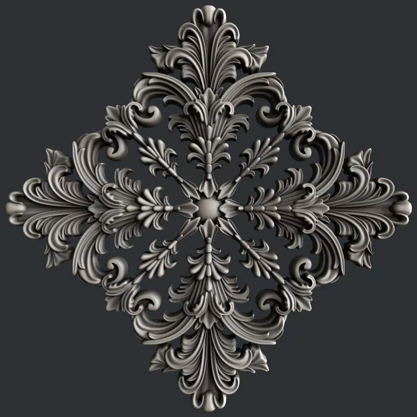 3d STL models for CNC router or 3dprinter decor 3D model