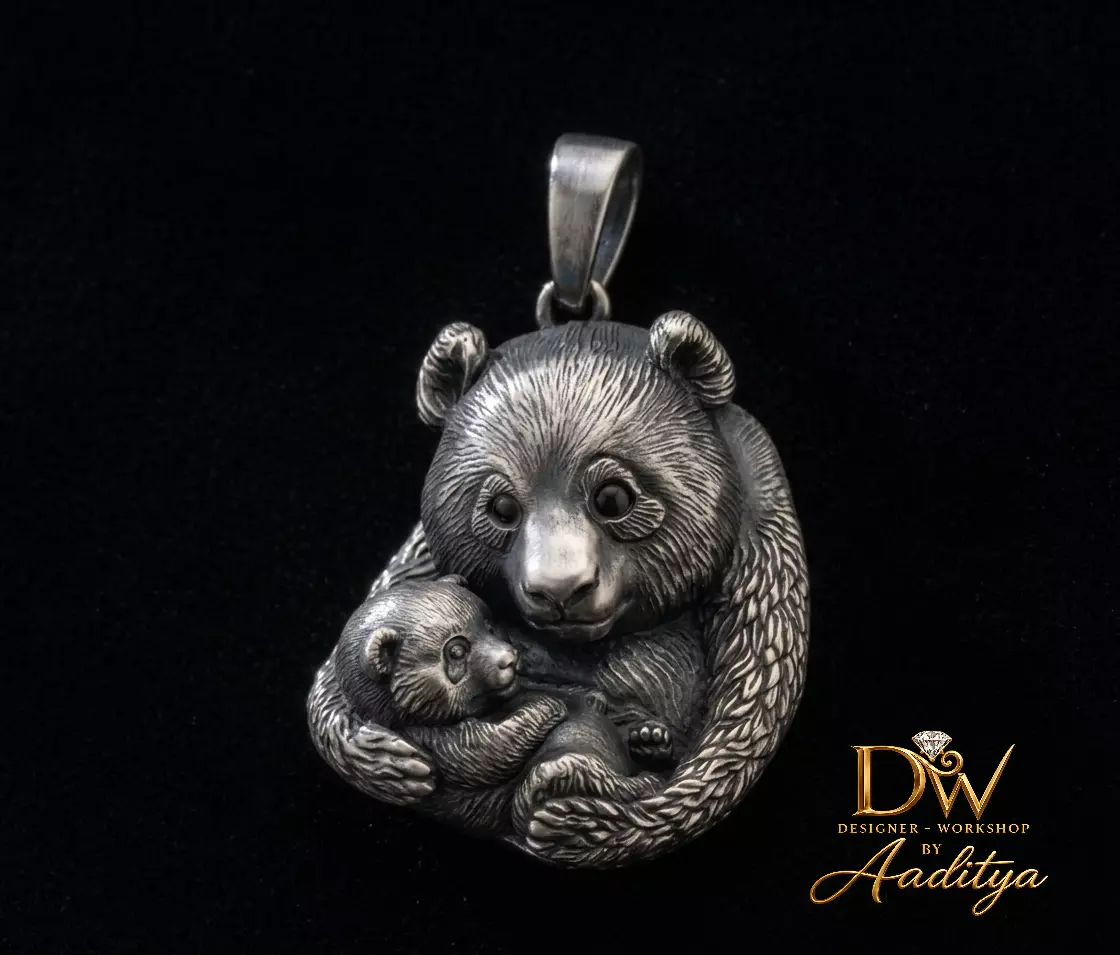 Panda Pendant 3D print model