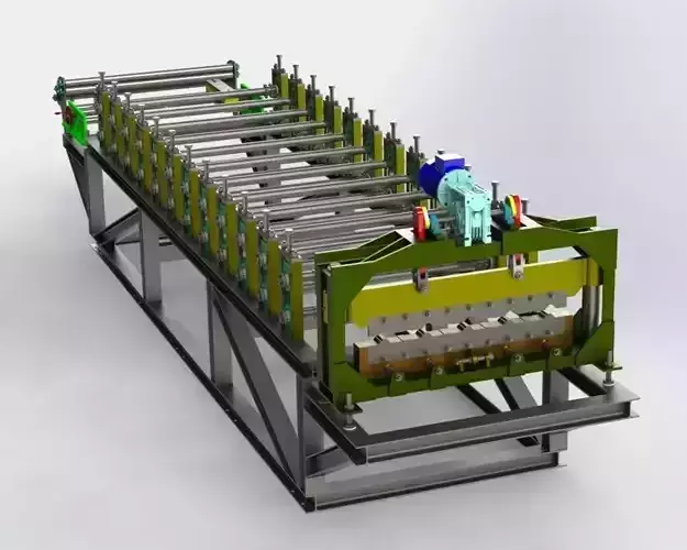Roof Panel Roll Forming Machine 3D print model