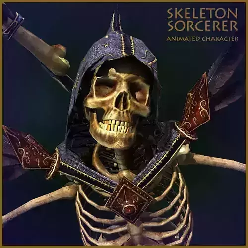 Army of Skeletons Light Version Low-poly 3D model