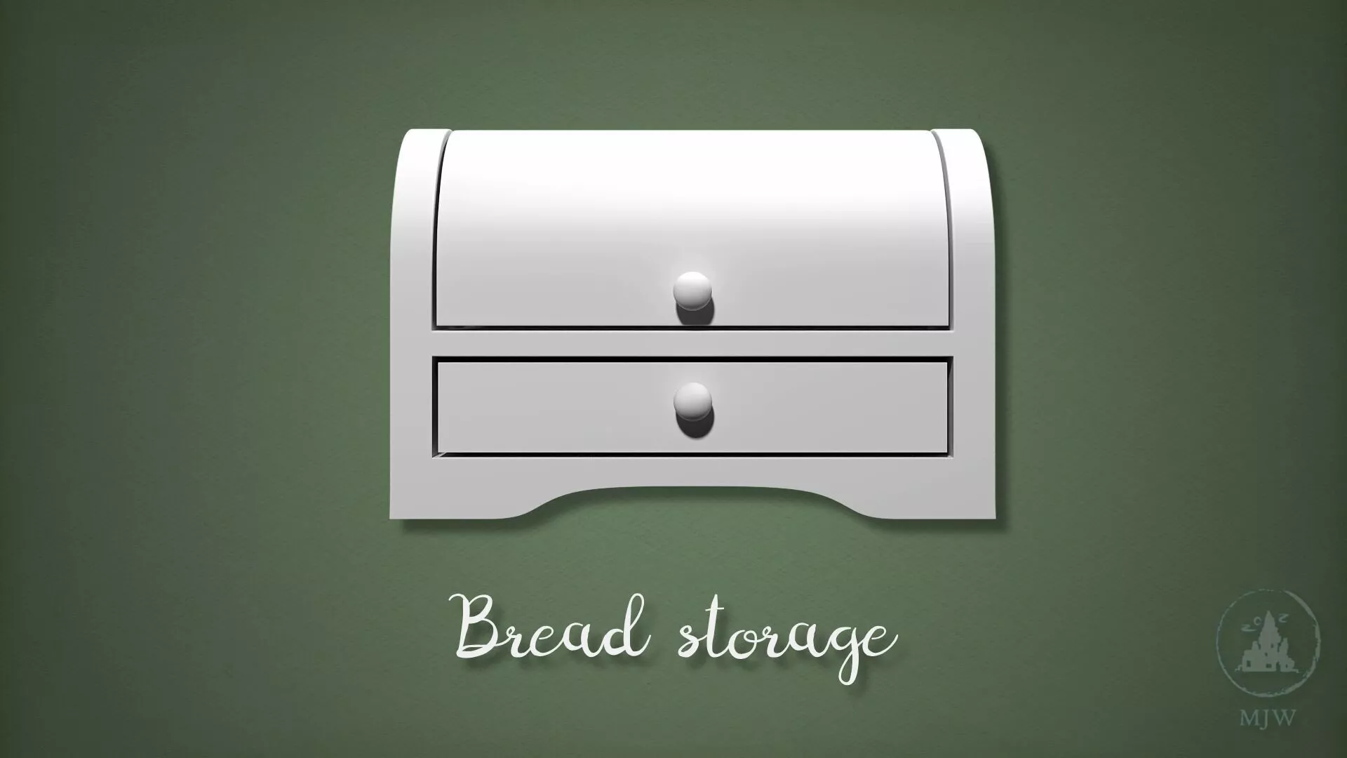 Bread Storage Cabinet Dollhouse Bakery Kitchen 3D print model
