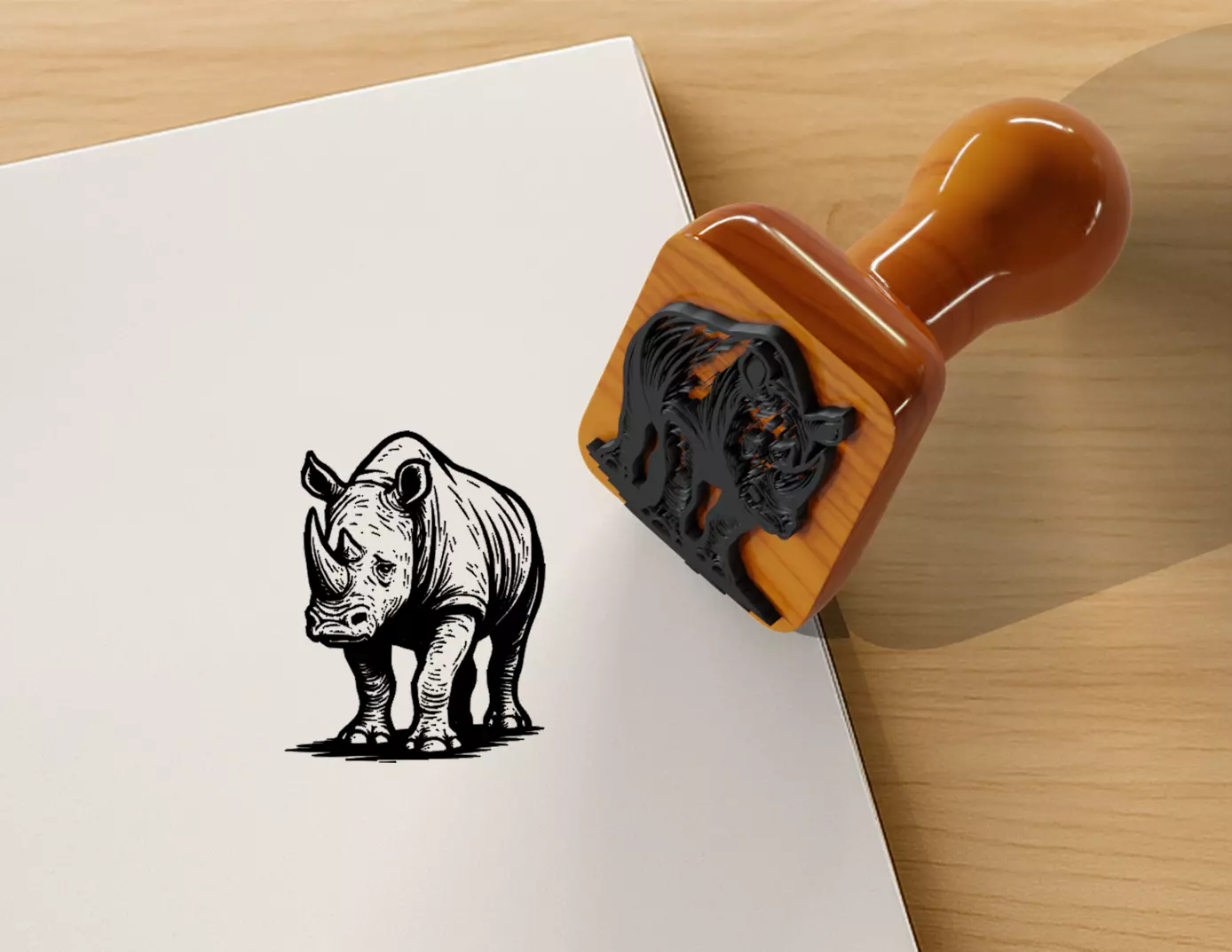 Rhino Stamp Free 3D print model