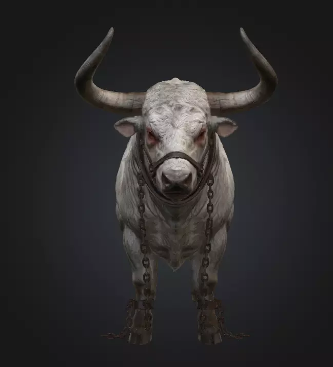 Low Poly 3D Cretan Bull Model 3D model