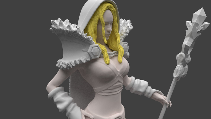 Dota 2 Crystal Maiden  3D Print Model 3D print model