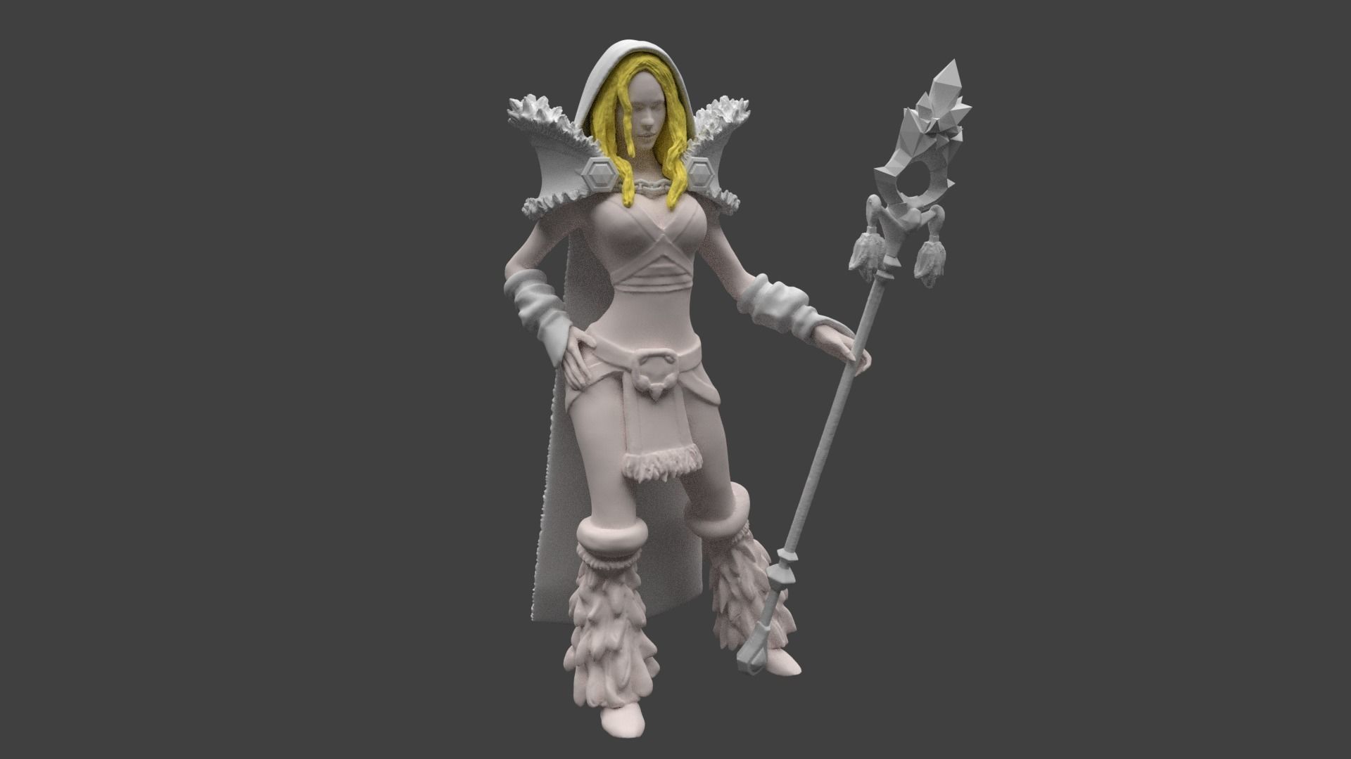 Dota 2 Crystal Maiden  3D Print Model 3D print model_1