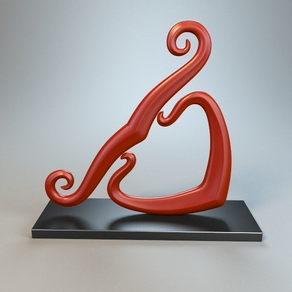 Abstract Figure 3D model_2