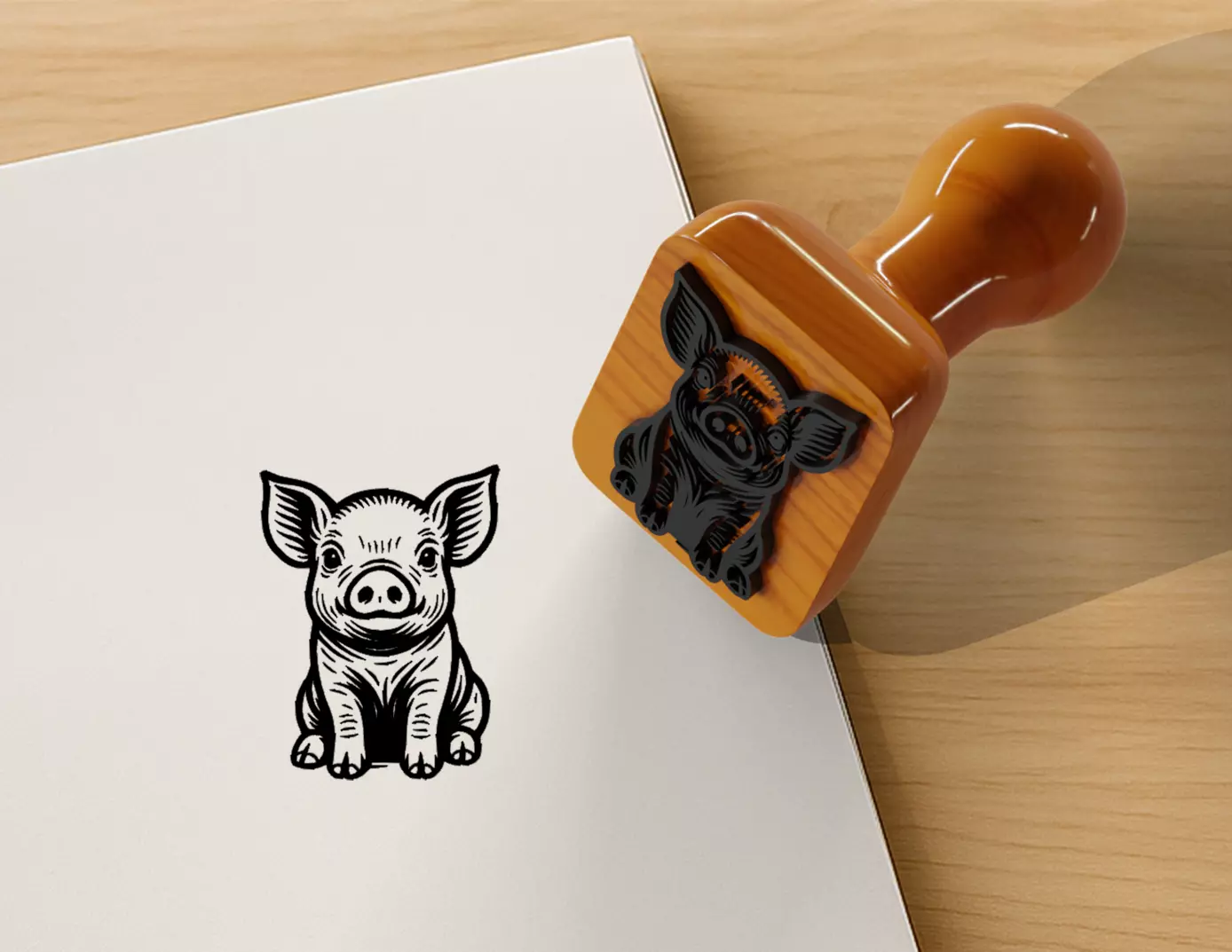 Pig Stamp Free 3D print model