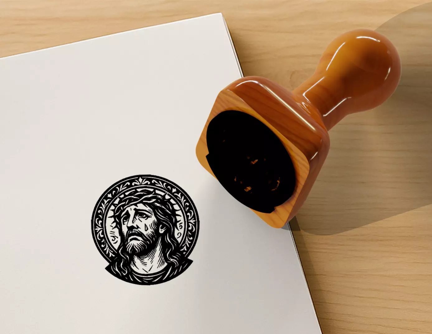 Jesus Stamp Free 3D print model