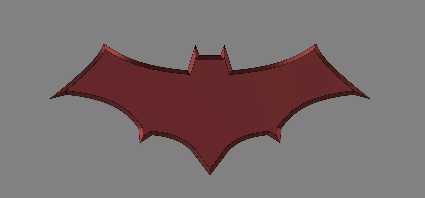 Red Hood Batarang 3D print model