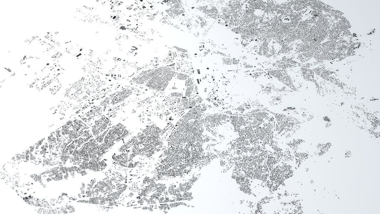 Ankara Streets and Buildings 3D model_2