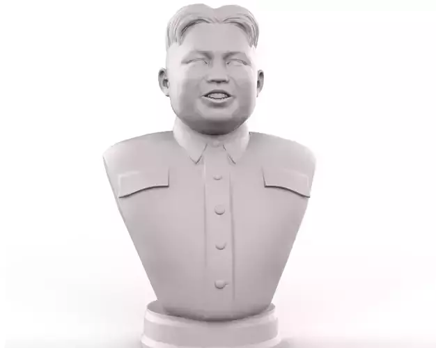 Kim Jong Un portrait  3D print model