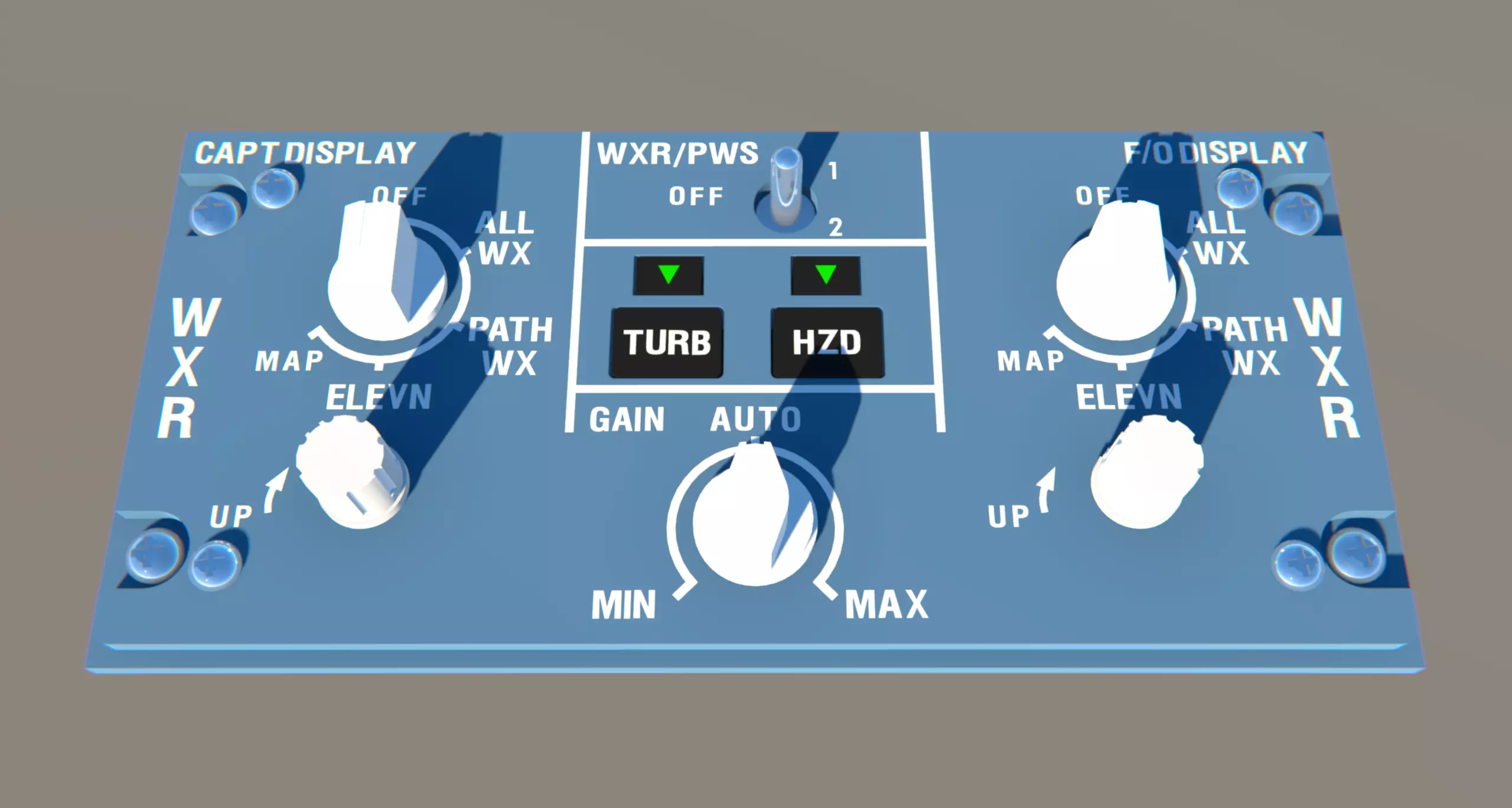 A320 A330 Weather Radar panel 3D print model