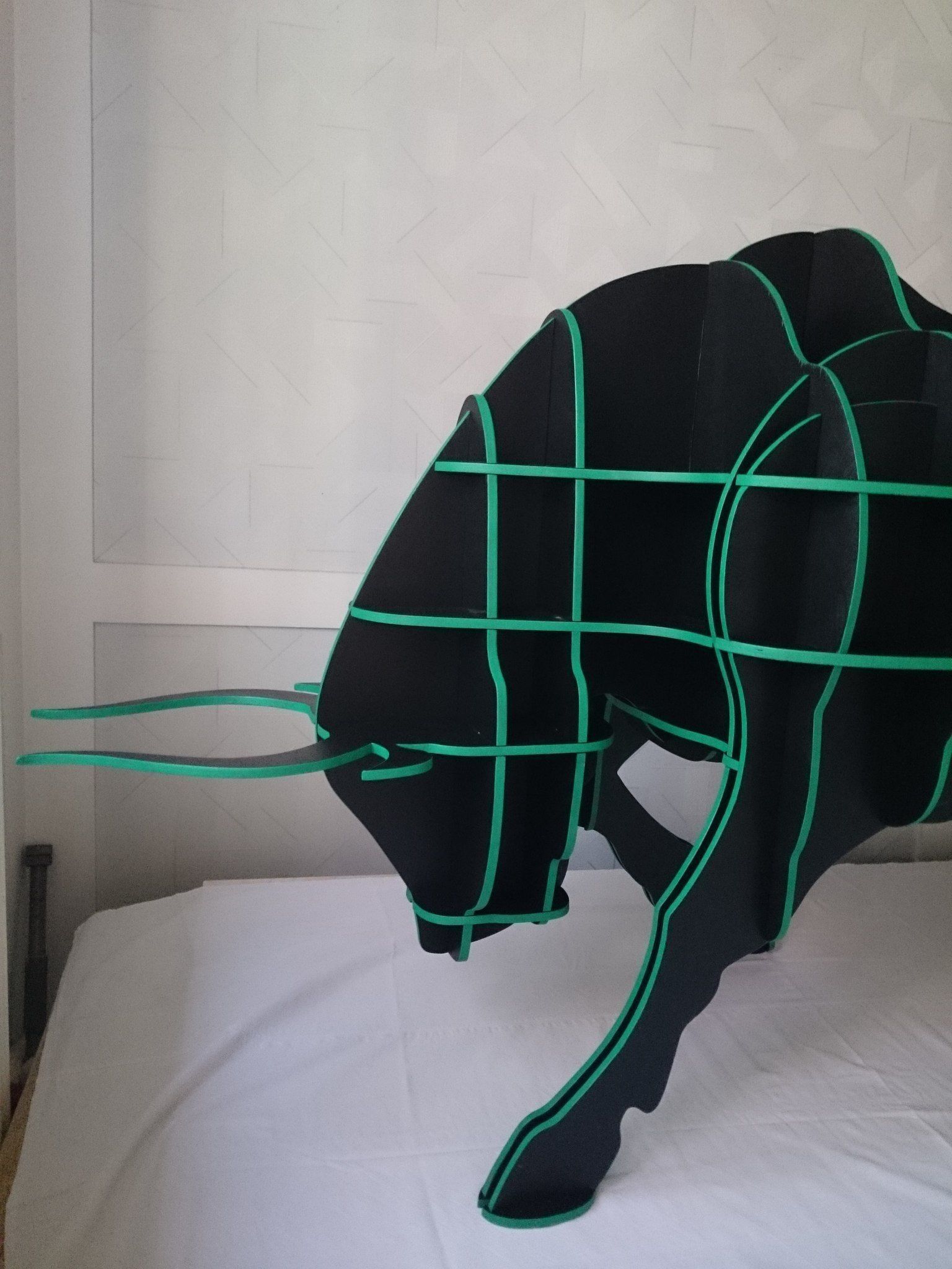 Cofee table Bull 3D model 3D print model_2