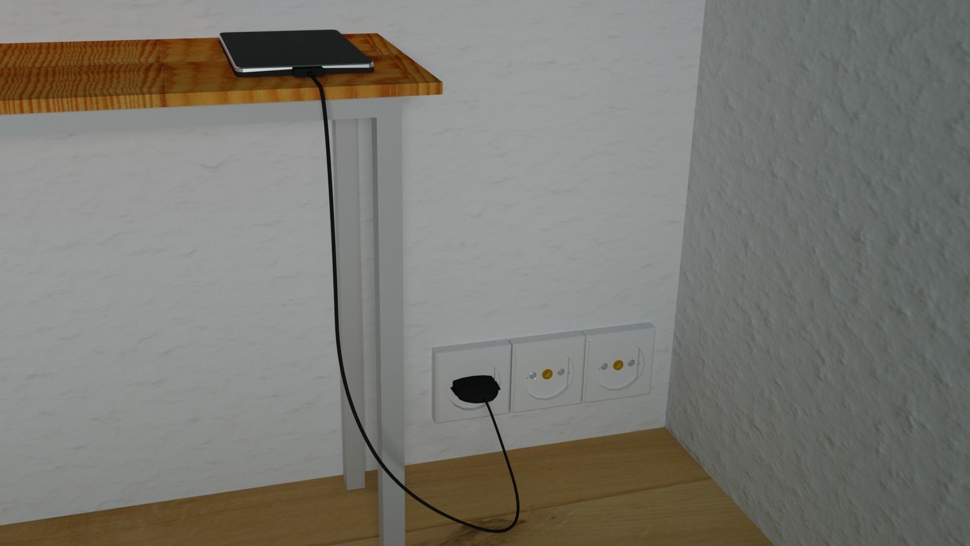 electrical socket 3D model_1