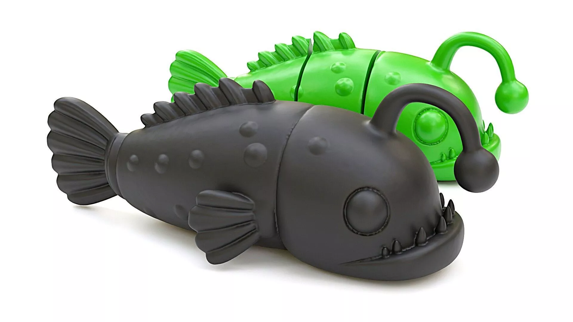 Cute Angler Fish Toy 3D print model