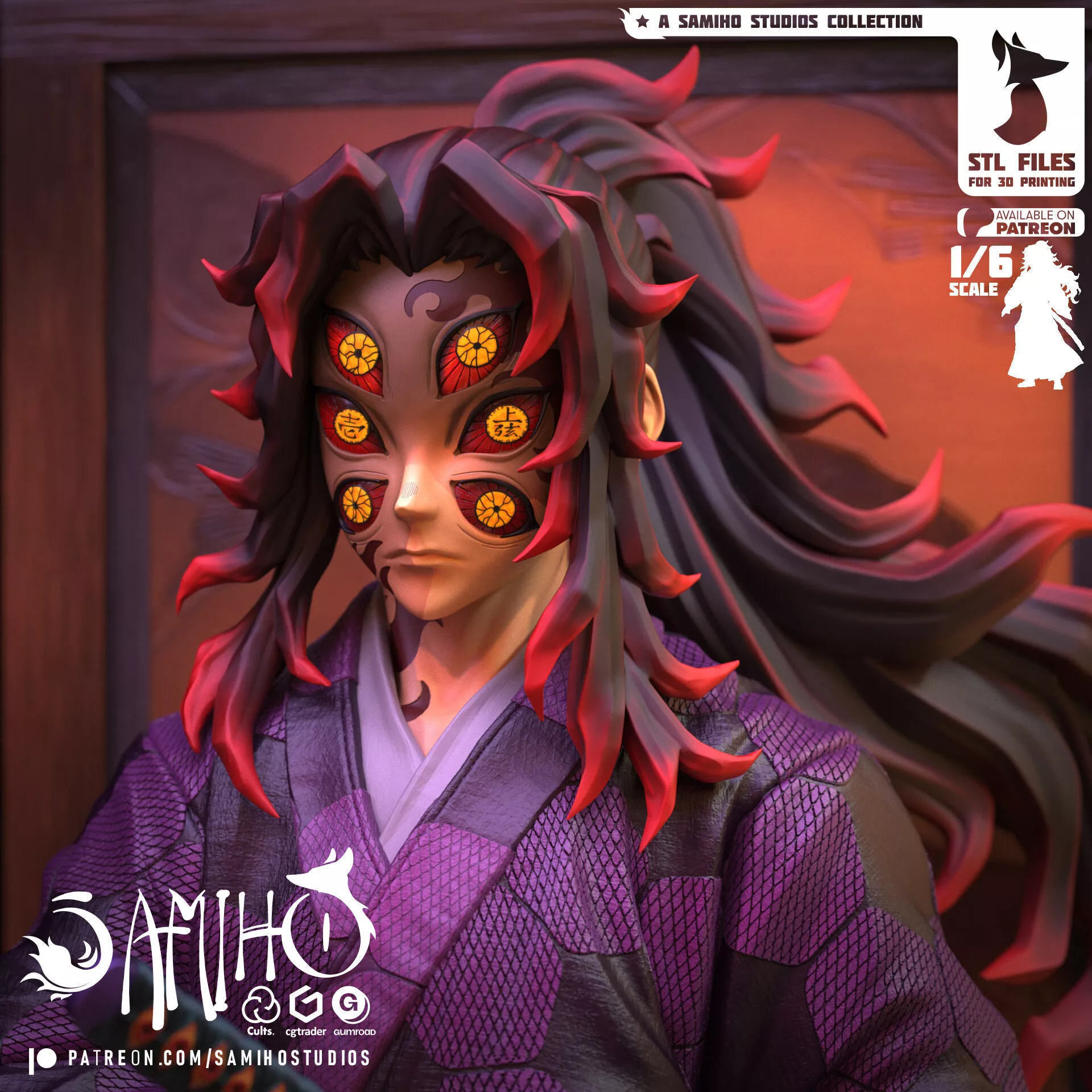 Samiho Studios - Kokushibo - STLs ready for printing 3D print model