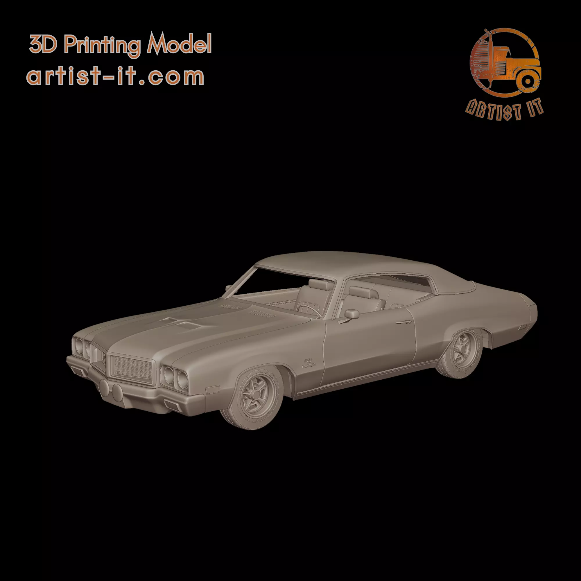Buick GSX 455 stage 1970 3d print model 3D print model