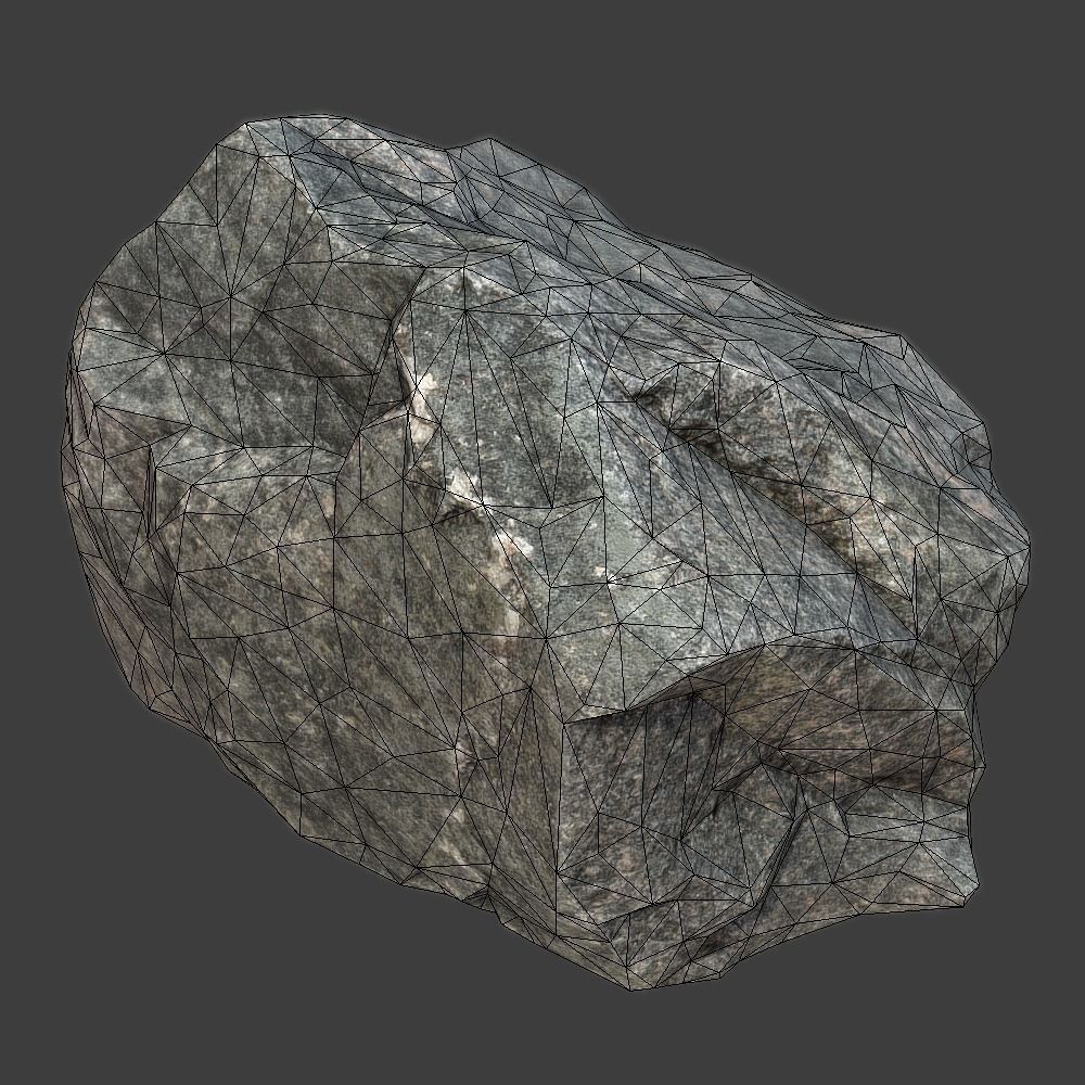 Sierra Stone Low-poly 3D model_1